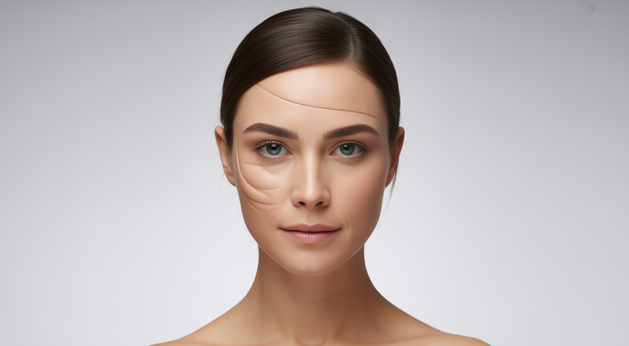A woman receiving a facial balancing treatment, highlighting the use of cosmetic injectables for aesthetic harmony.