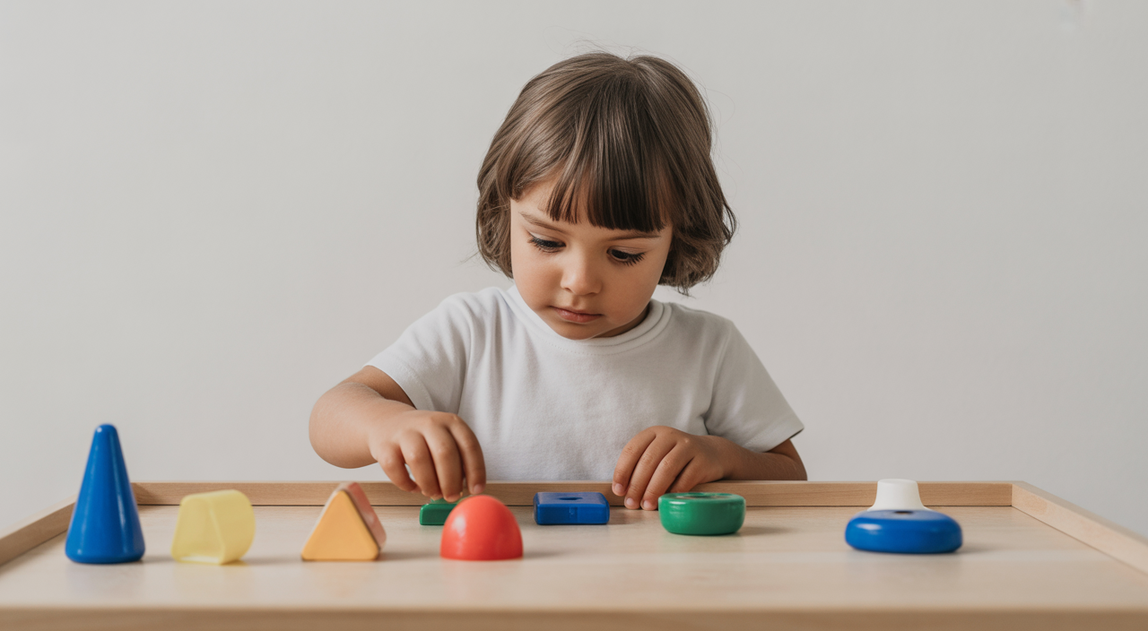 Child engaged in a learning activity during ABA therapy in Colorado