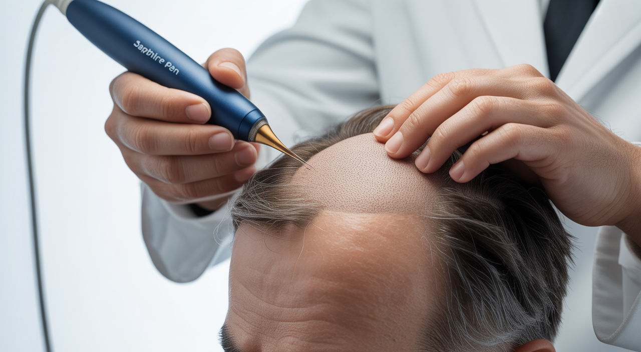 DHI hair transplant procedure in Istanbul clinic